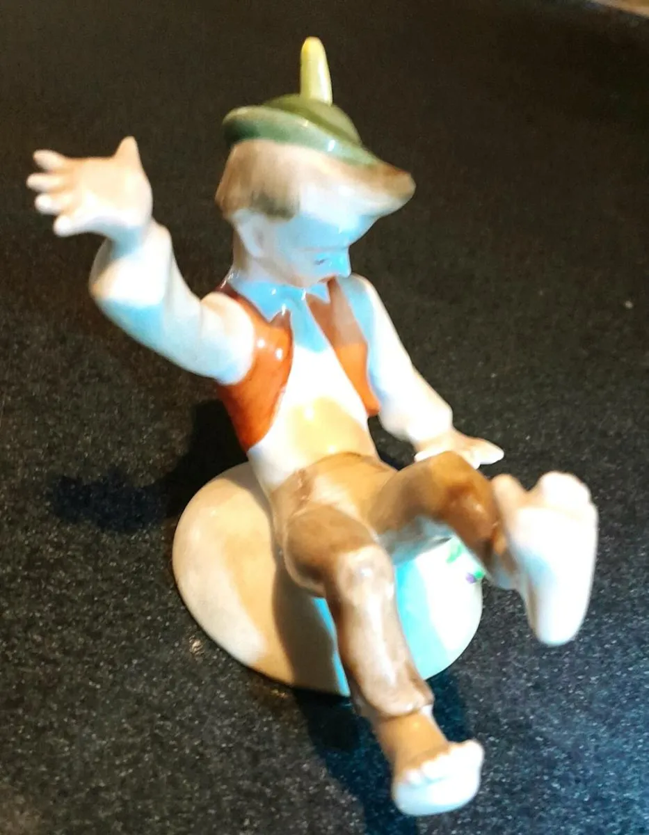 "Fear of Frog "rare antique Herend figurine - Image 2