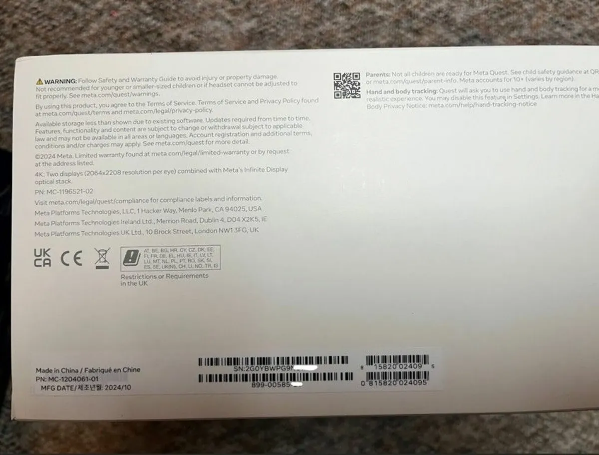 Meta Quest 3 512Gb BRAND NEW (BOX SEAL UNBROKEN) - Image 3