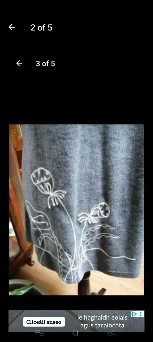 PUSSYCAT grey wool dress, new with tags - Image 4