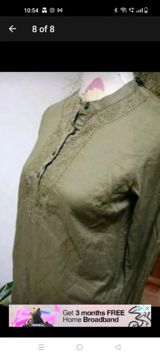 Ladies Vera moda Green top new with tags size xs. - Image 2