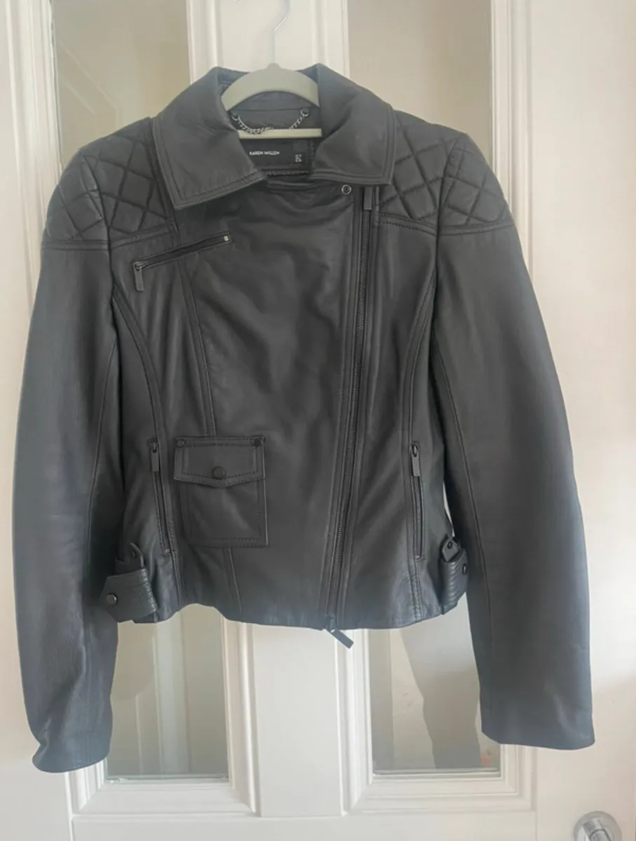 Karen Millen Leather Jacket - Image 1