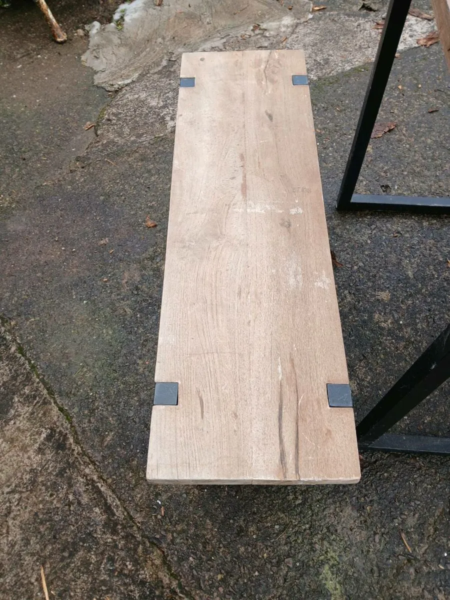 Table And 2 bench seats - Image 2