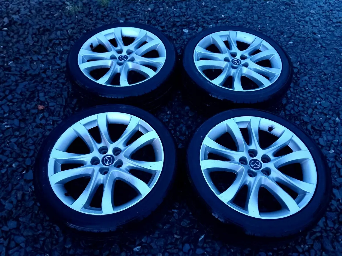 19inch 5x114.3 Genuine Alloys Like New Tyres - Image 1