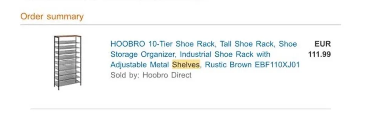 HOOBRO 10-Tier Shoe Rack, Tall Shoe Rack - Image 2