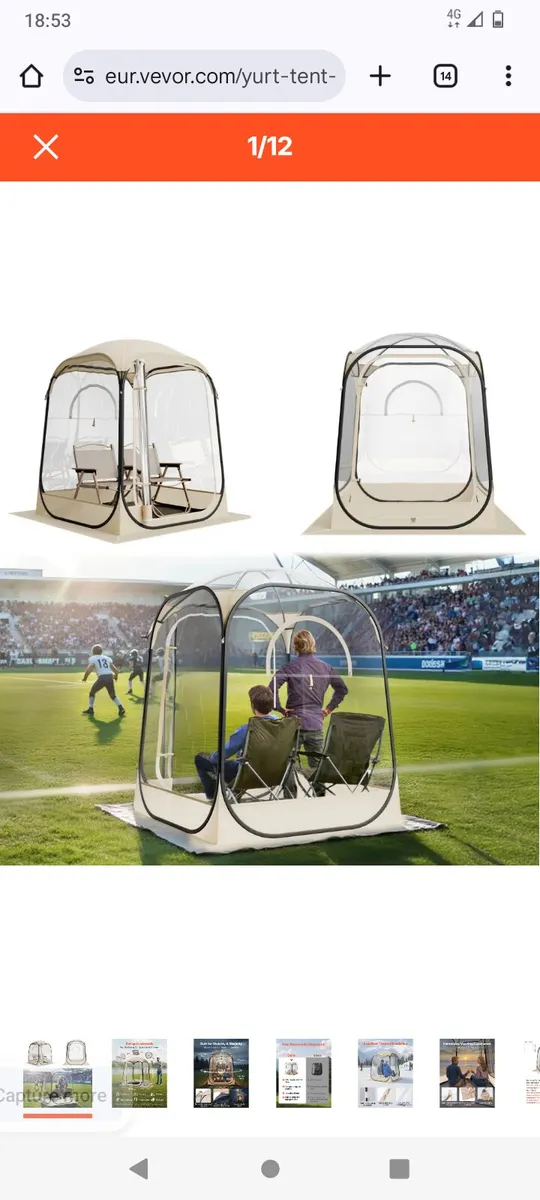 New Clear Pop up bubbleTent - Image 1