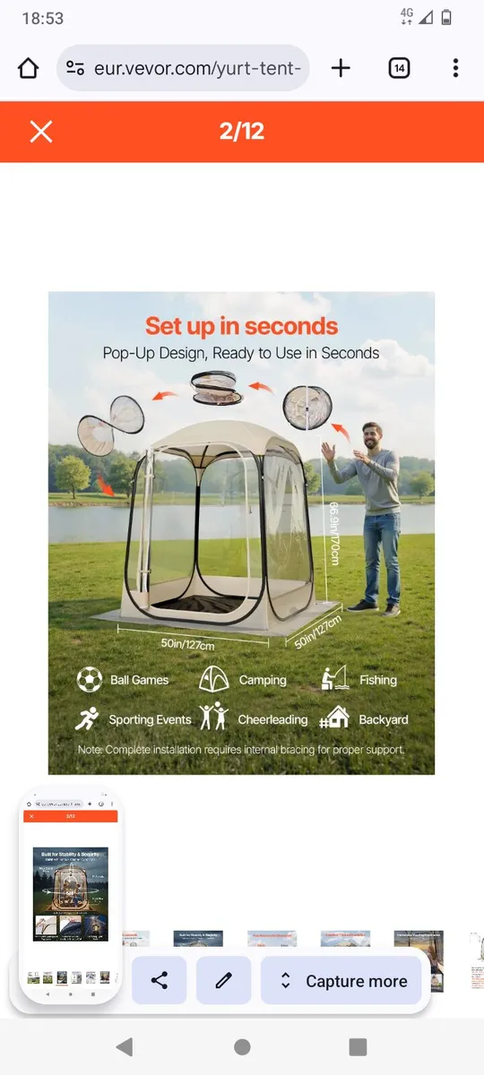 New Clear Pop up bubbleTent - Image 2