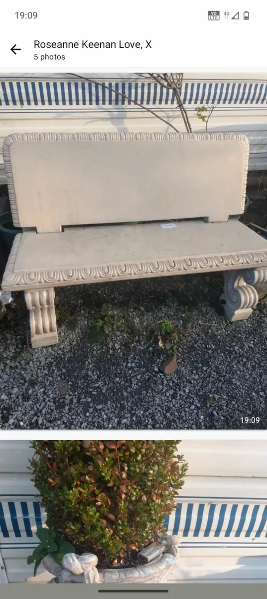 Flower pots and garden chair - Image 2