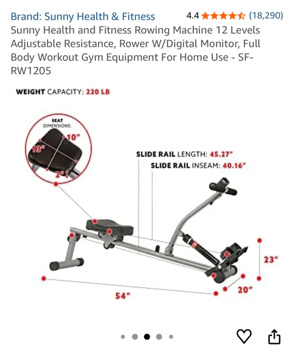 Foldable Rowing Machine - Image 2