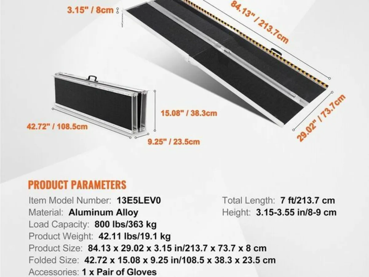 Wheelchair Ramp Portable 7ft - Image 2