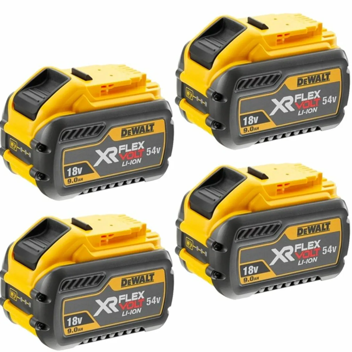 DeWalt DCB547 54V 9.0Ah Li-Ion Battery X 4