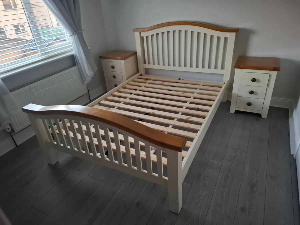 Bed Frame & Bedside Lockers - Image 3