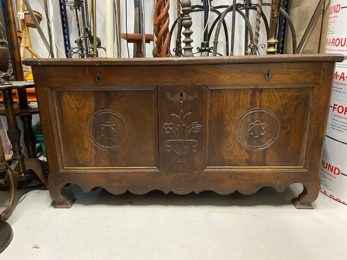 Antique Chest, Trunk, Coffer - Image 1