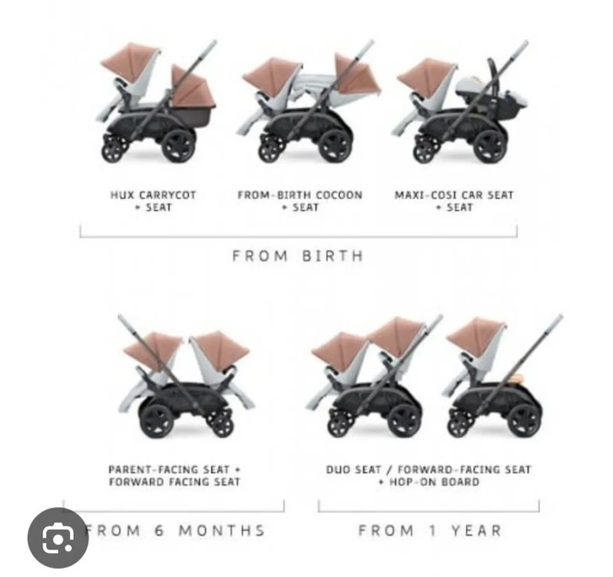 Quinny Duo Hubb Stroller - Image 1