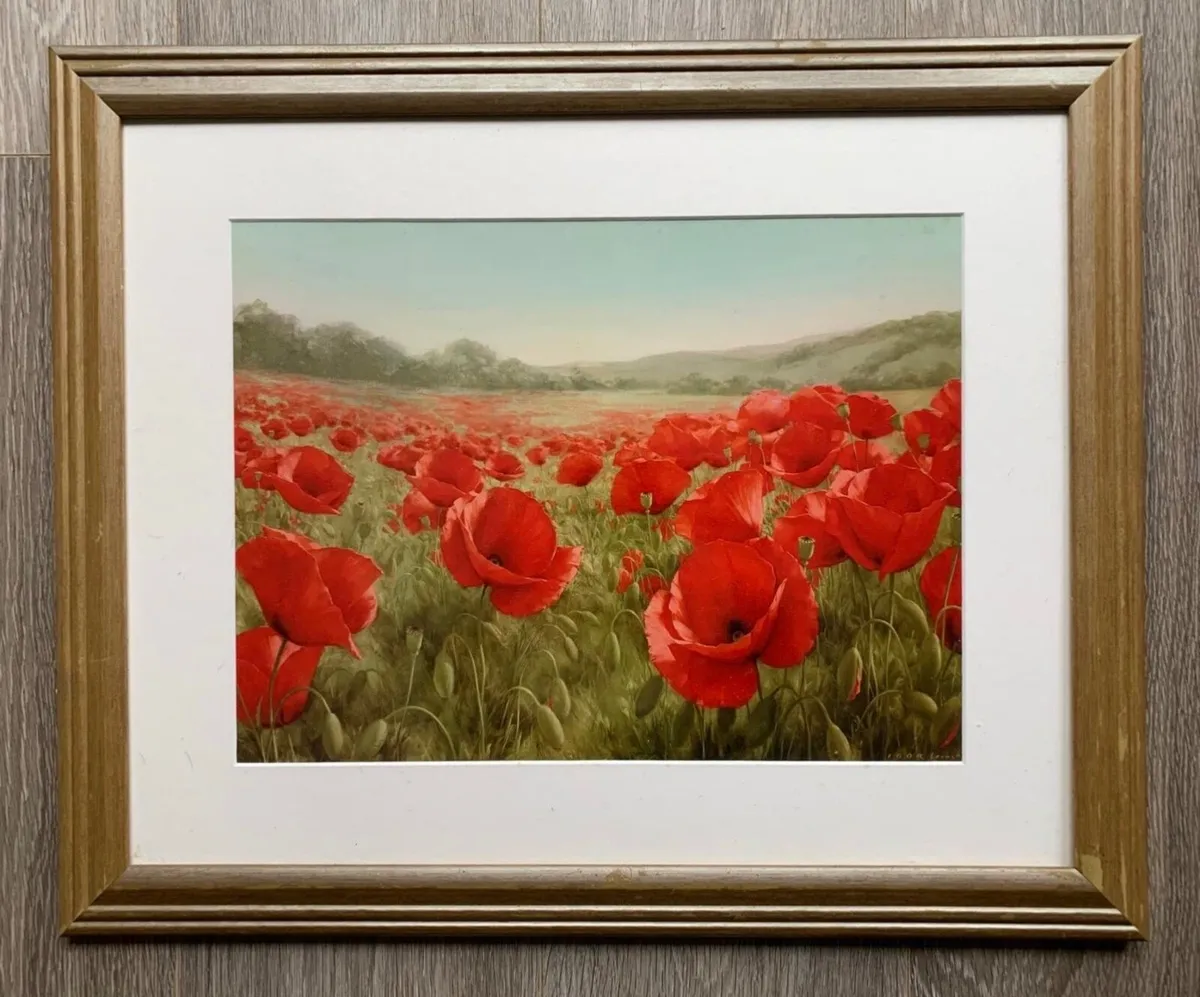 Poppy Picture  Approx A3 size - Image 2