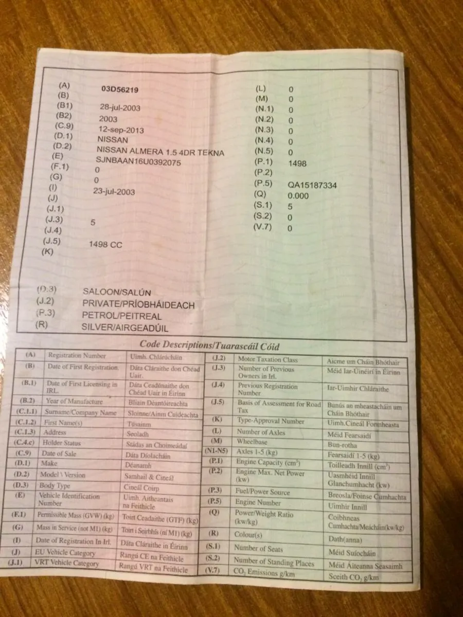 Nissan Almera 1.5 petrol 03 For Sale - Image 4