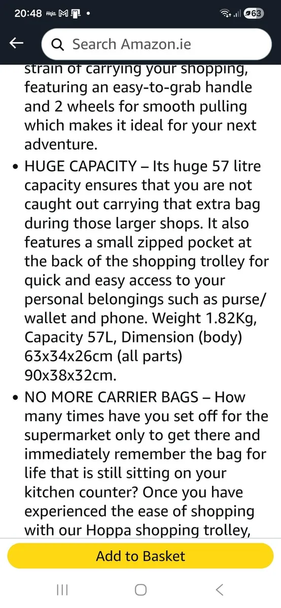 Hoppa Shopping Trolley - Image 4