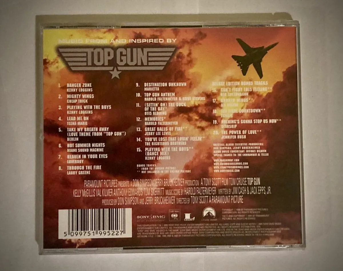 Top Gun Deluxe Edition Soundtrack CD - Image 3