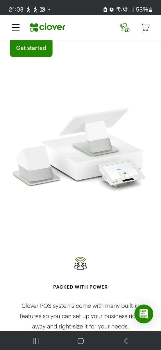 Clover POS system