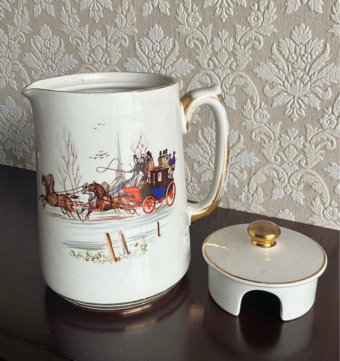 Vintage Carrigaline Jug with Lid - Image 4