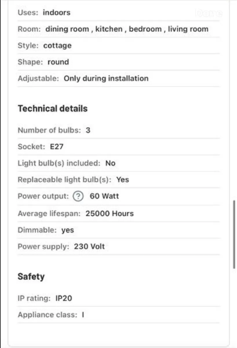 Triple Pendent Light - Image 3