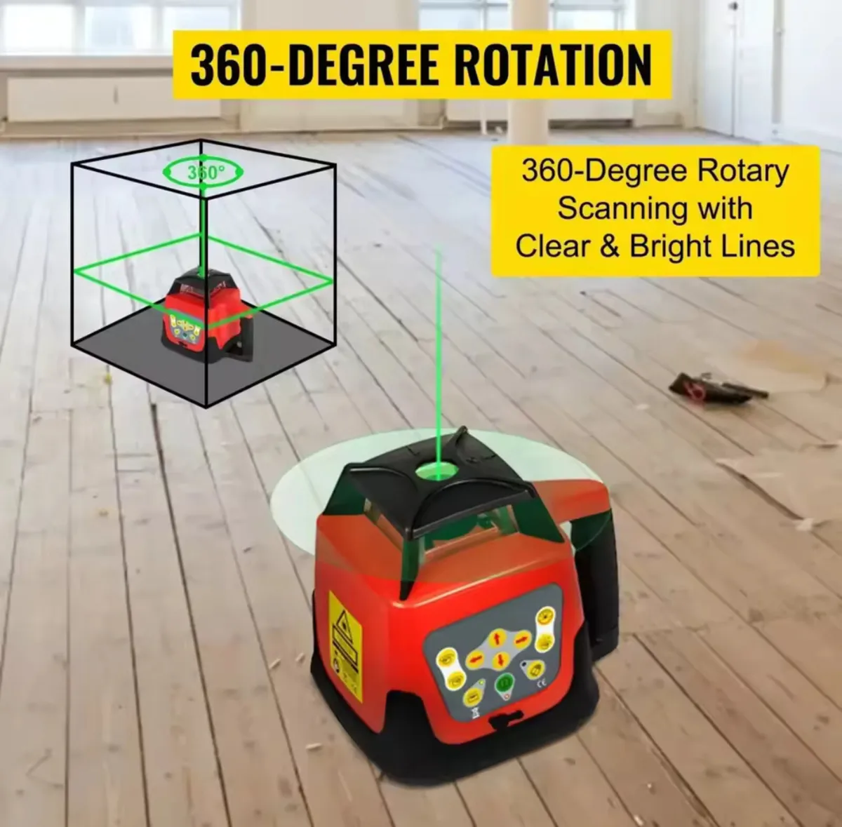 New rotatory 360 laser lever kit range 500m - Image 1