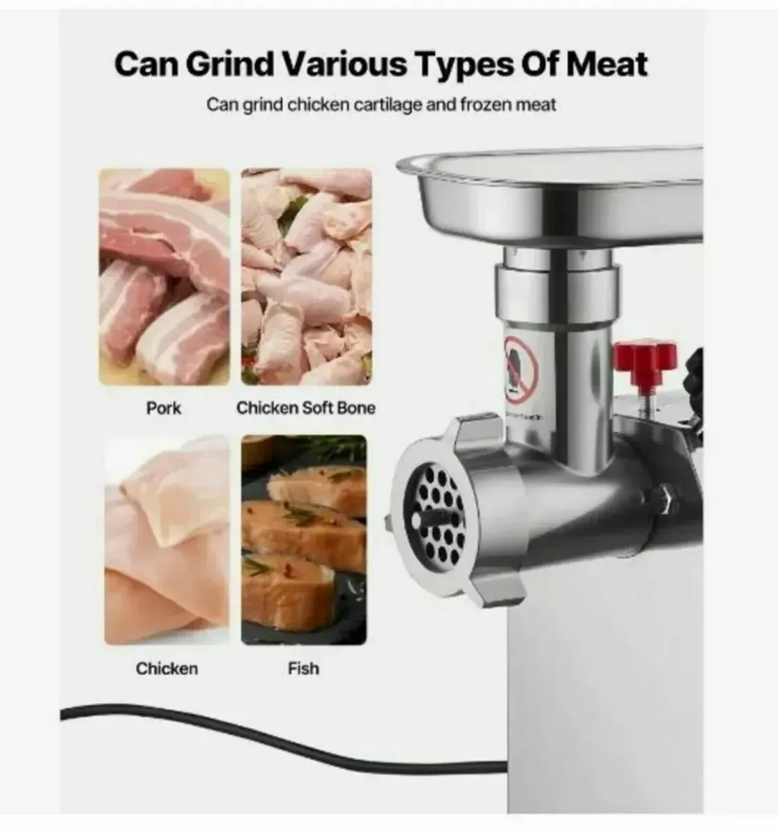 Commercial Meat Mincer Electric Grinder Sausage - Image 2