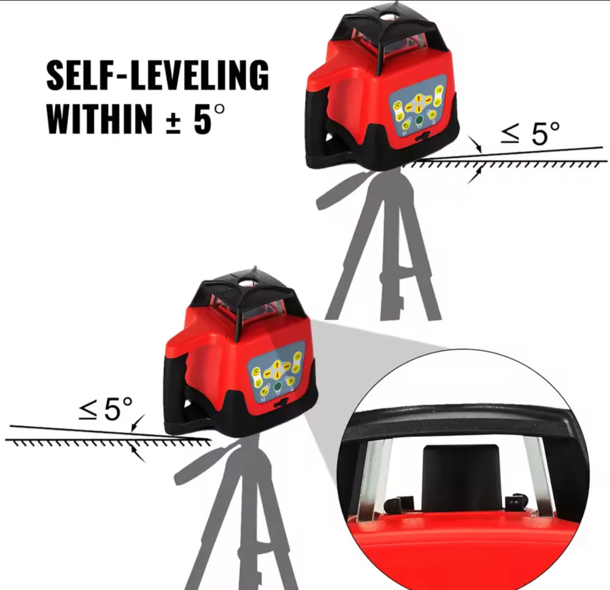 New rotatory 360 laser lever kit range 500m - Image 3