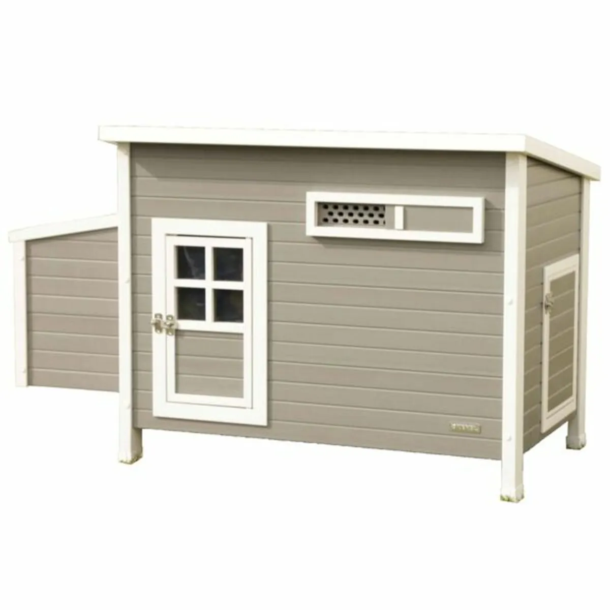 ECO Chicken Pen Barney Plastic 137x73x83 cm Grey a - Image 1