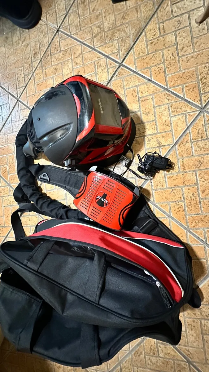 Welding Electric Auto-Darkening Helmet with Air-Fe - Image 2