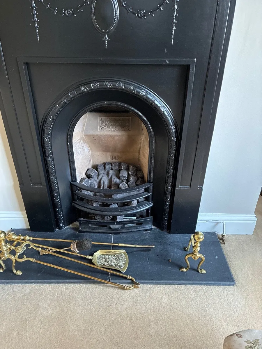 Cast iron fireplace