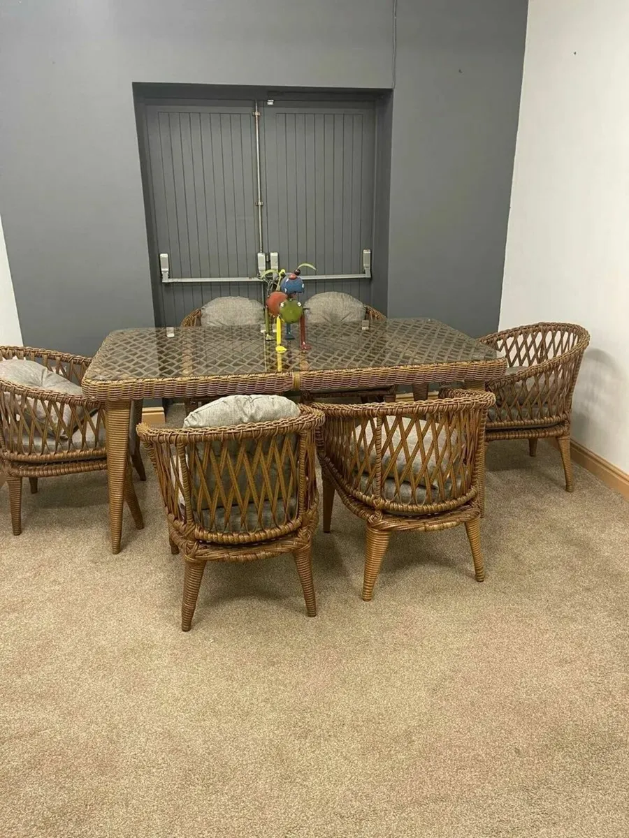 6-seat dining table, garden, outdoor, brand new - Image 1