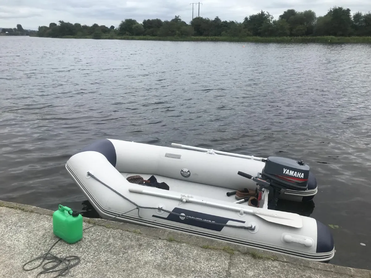 Yamaha 4hp + inflatable boat. - Image 1