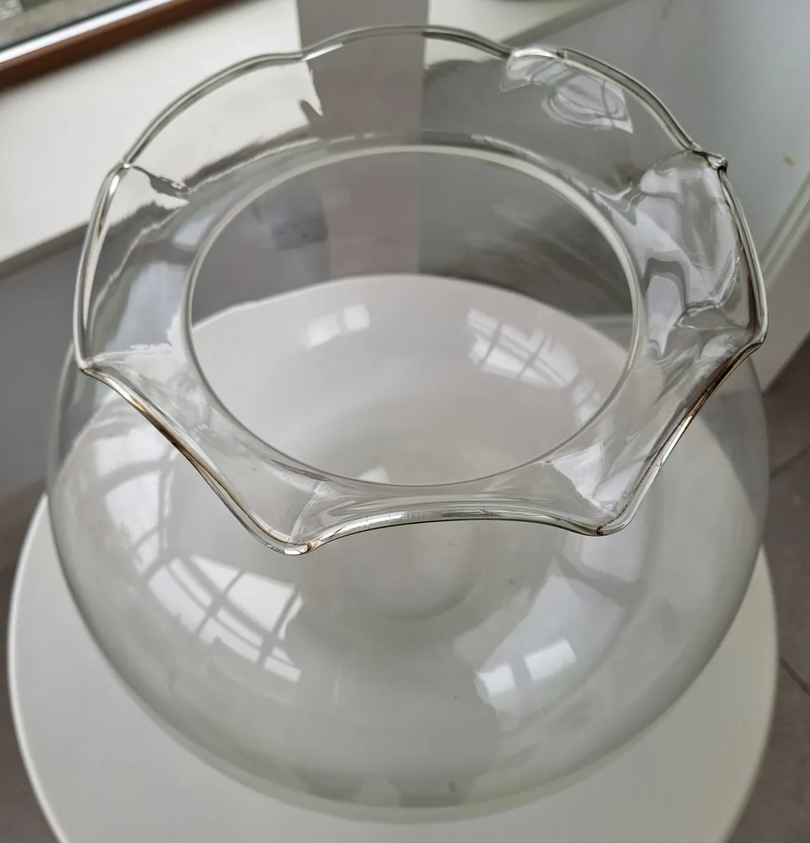 Vintage Glass Fish Bowl - Image 2