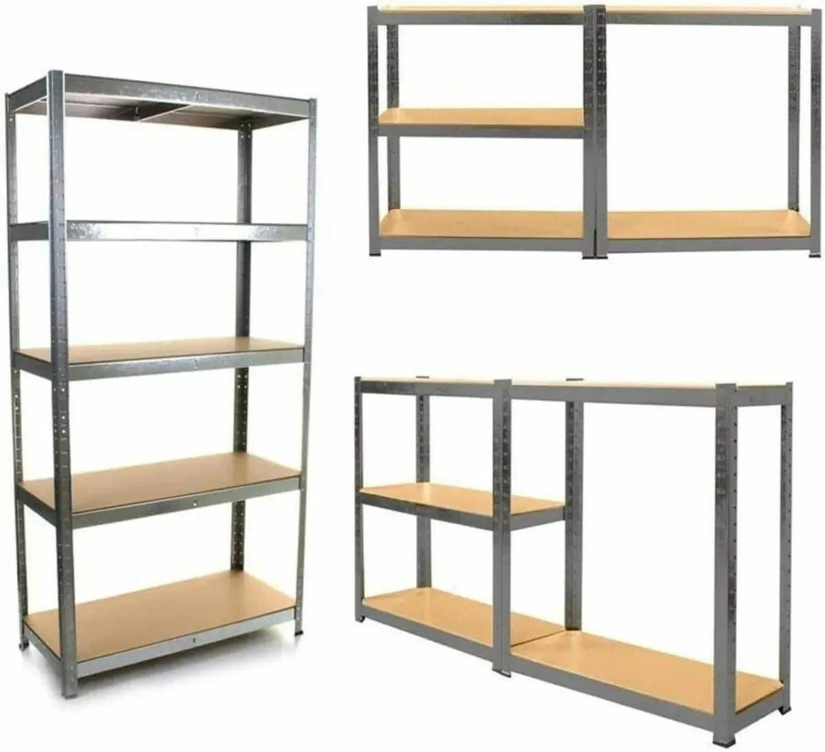 Galvanized Shelving 5 tier boltless storage units - Image 4