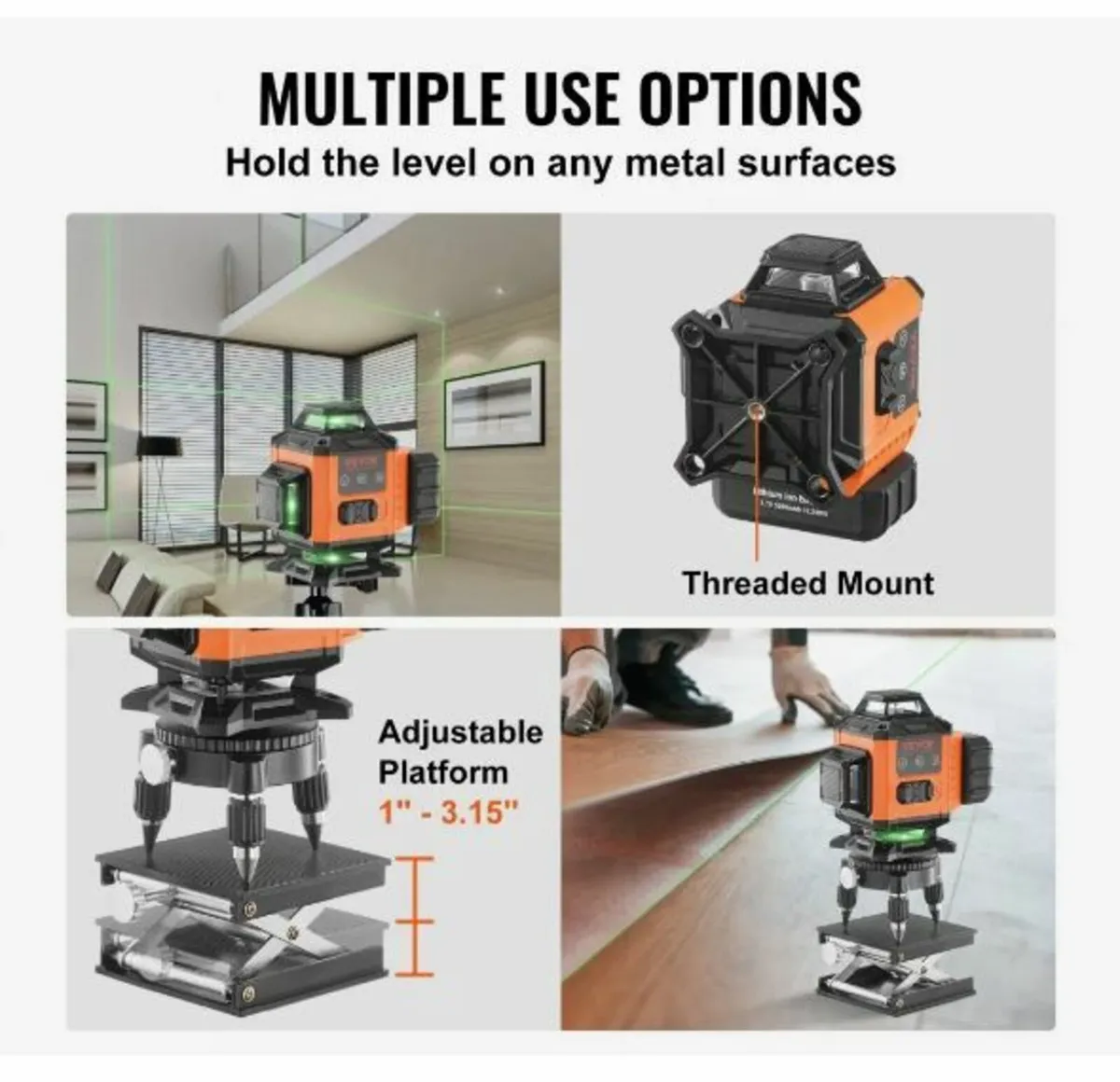 Laser Level 3048 cm Green Cross Line - Image 3
