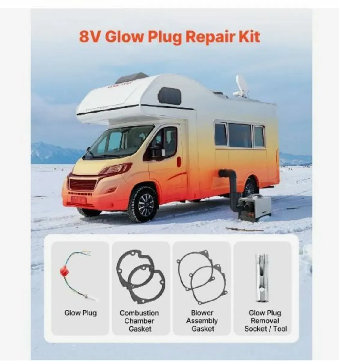 8V Glow Plug Repair Kit - Image 2