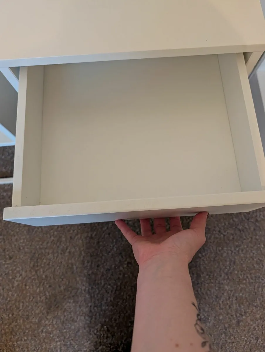 €100 OR BEST OFFER - IKEA Bedside tables, WHITE x2 - Image 4