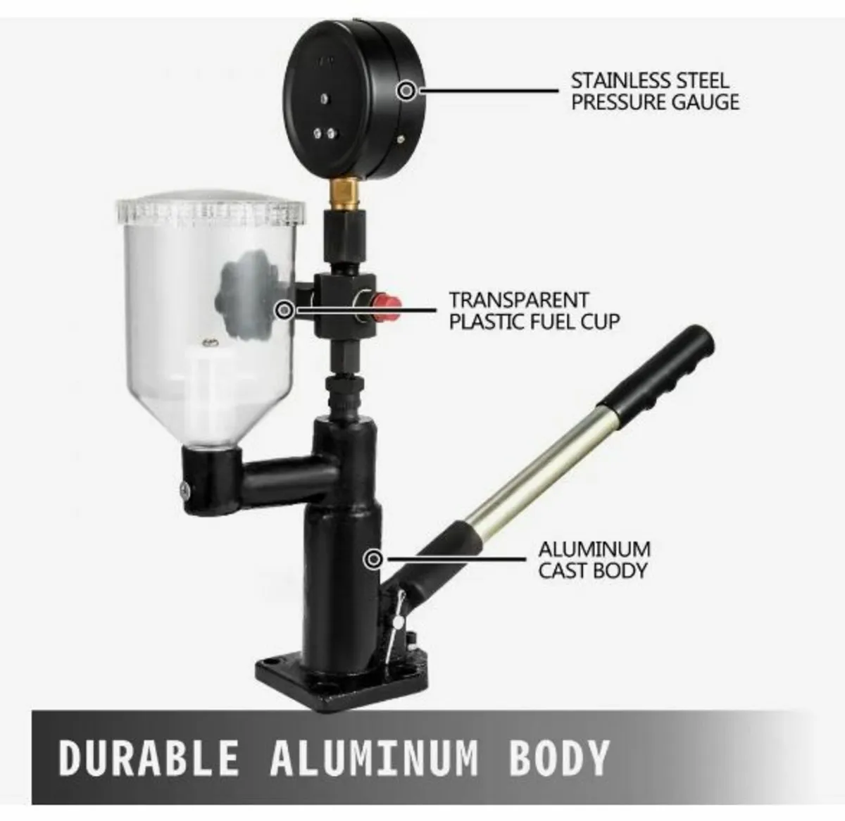 Mophorn 400Bar 6000PSI Diesel Fuel Injector Tester - Image 2