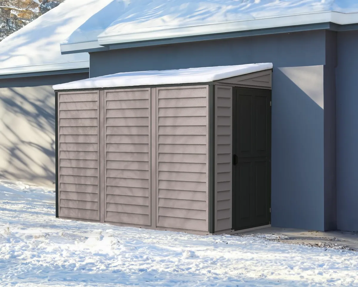 Sidemate 4x8 Vinyl Garden Pent Shed – Free Deliver - Image 1