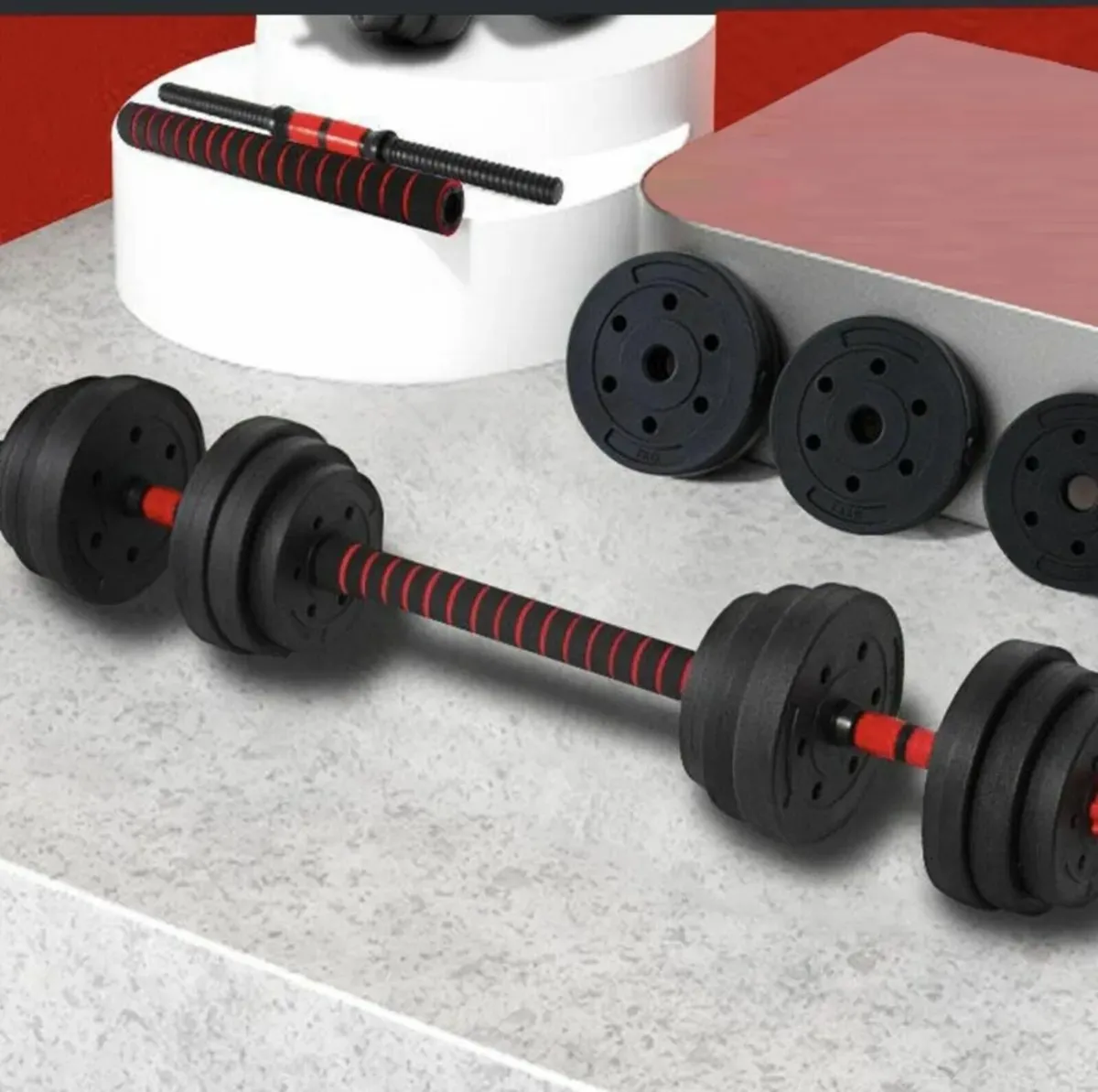 40KG Adjustable Dumbbell and Barbell Set brand new - Image 3
