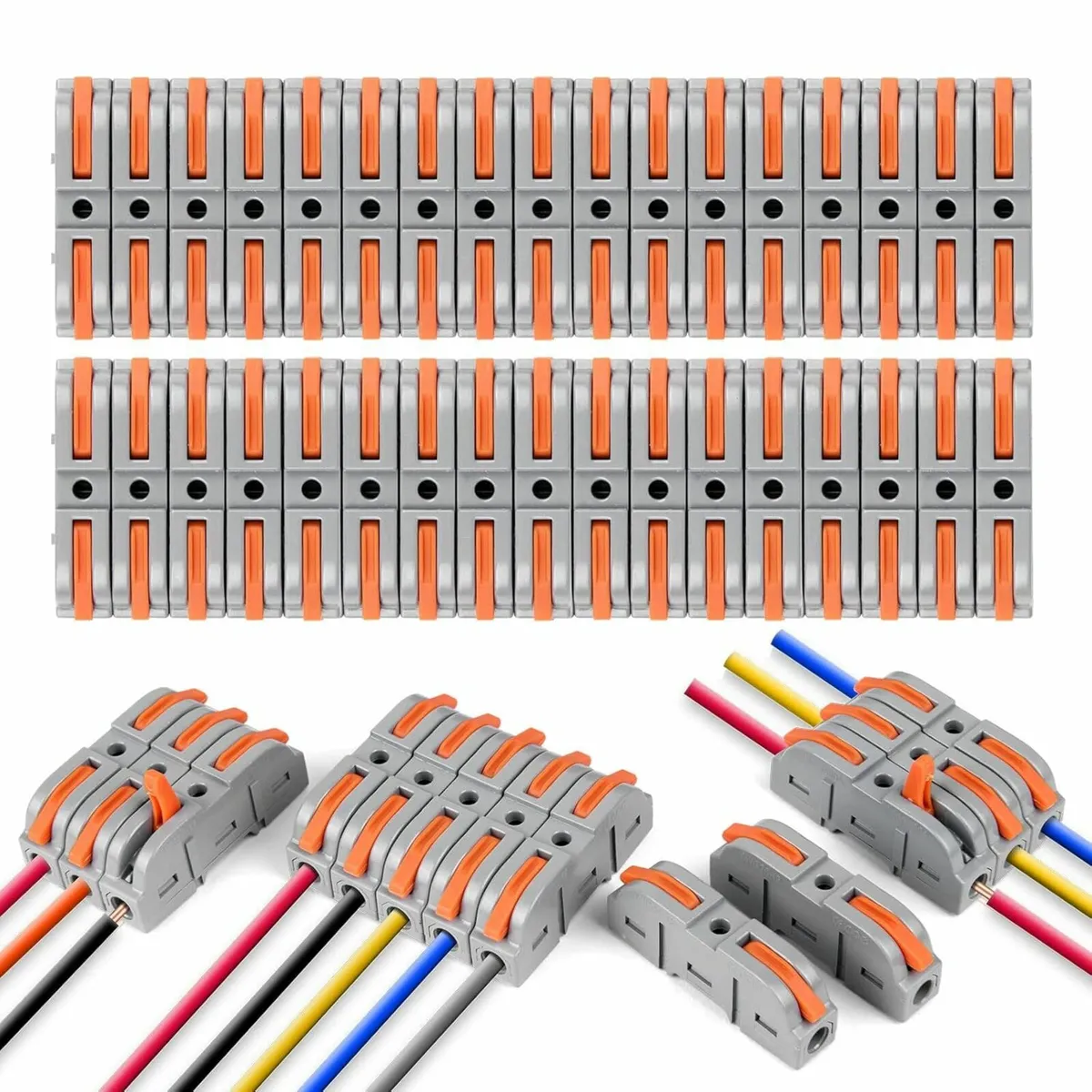 Wire Connectors, 34PCS Electrical Connectors Quick - Image 1