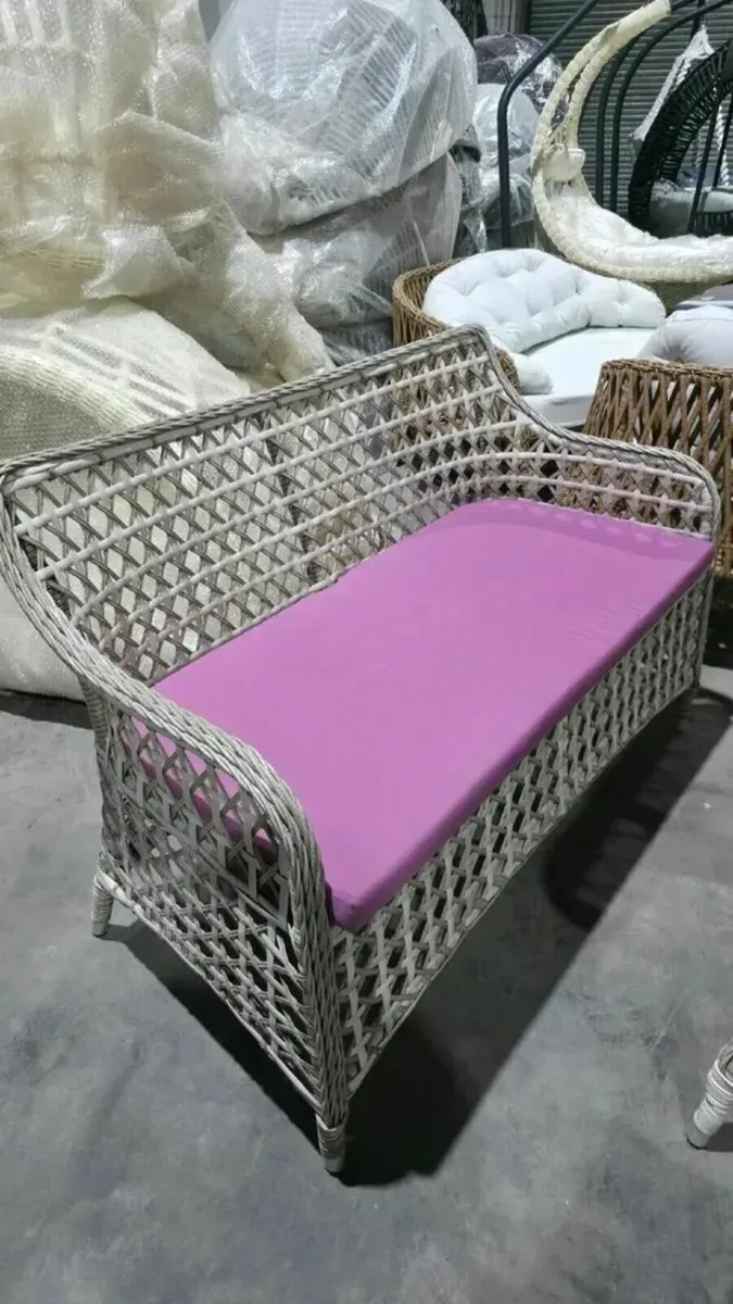 Garden furniture set 6-Piece Wicker - Image 2