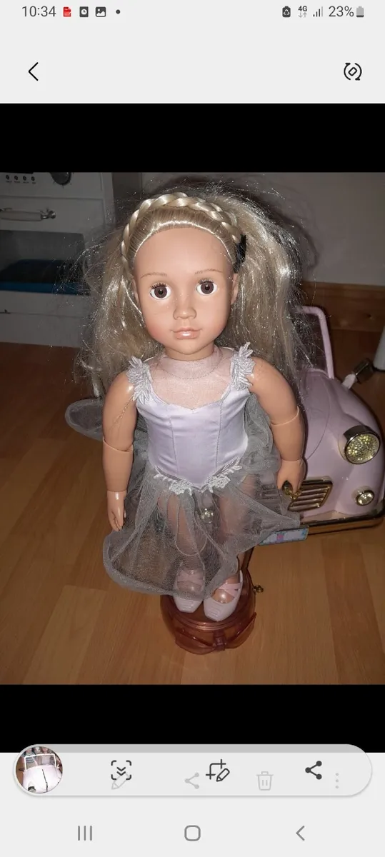 Our Generation Car & 2 Dolls & dog teddy - Image 2