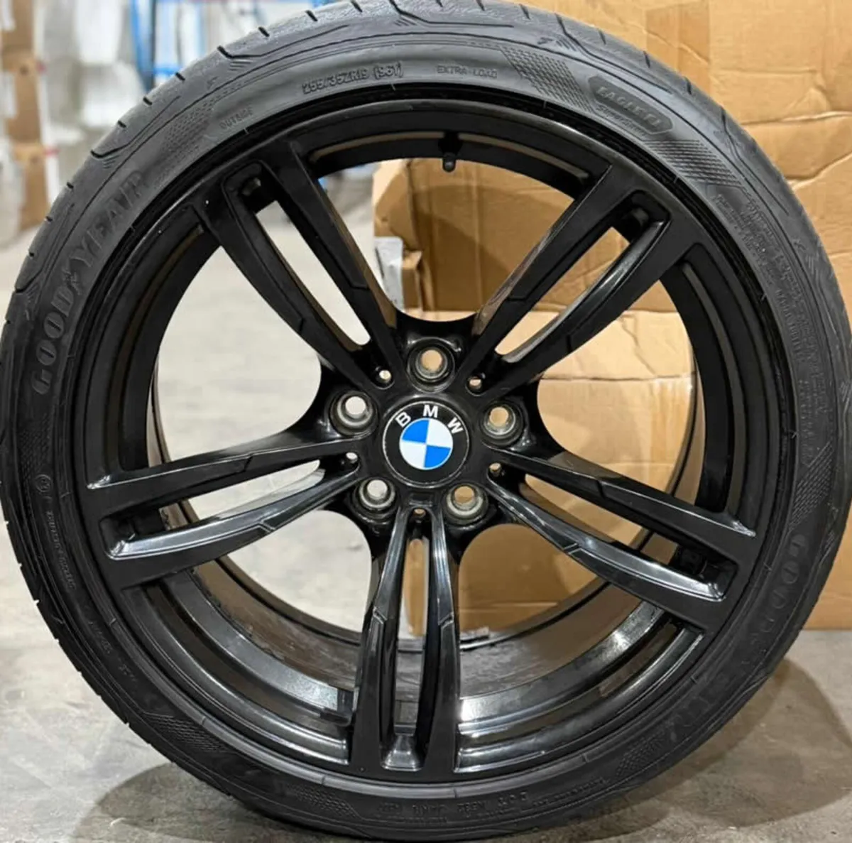 19" GENUINE BMW M3 M4 F80 F82 Alloy Wheels & Tyres - Image 2