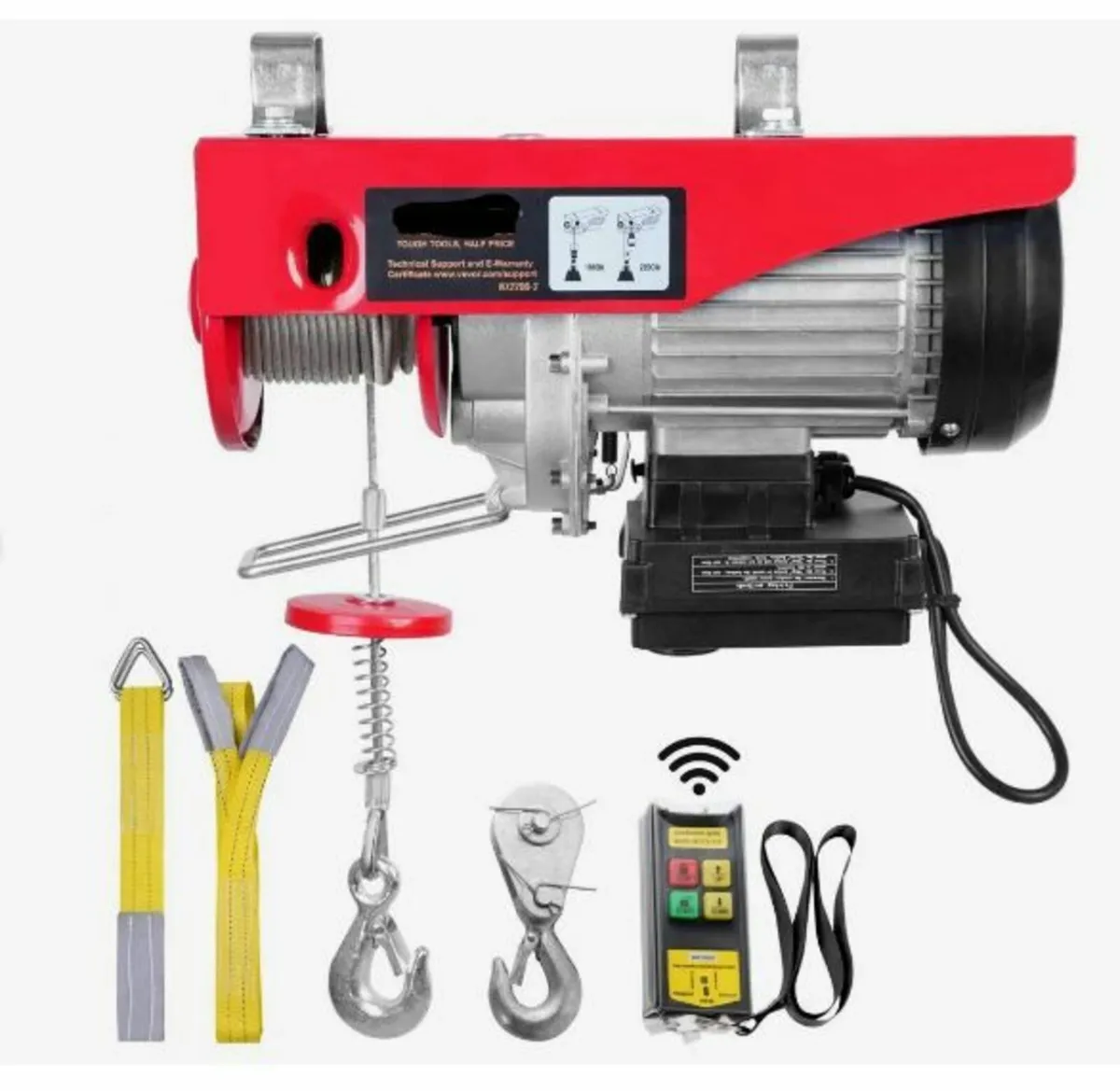 Electric Hoist 2200 lb Electric Winch Wire Rope - Image 1