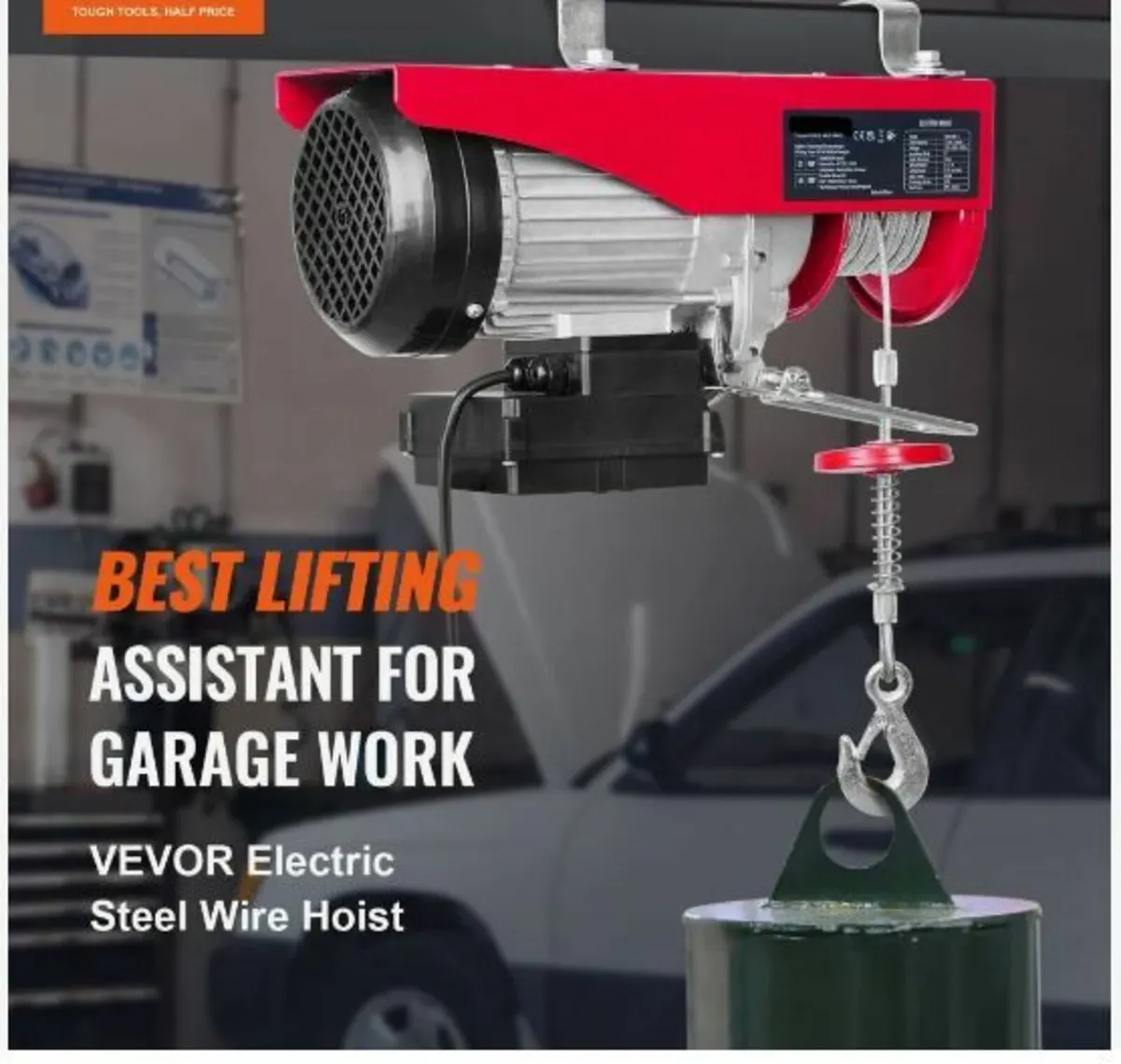 Electric Hoist 2200 lb Electric Winch Wire Rope - Image 4