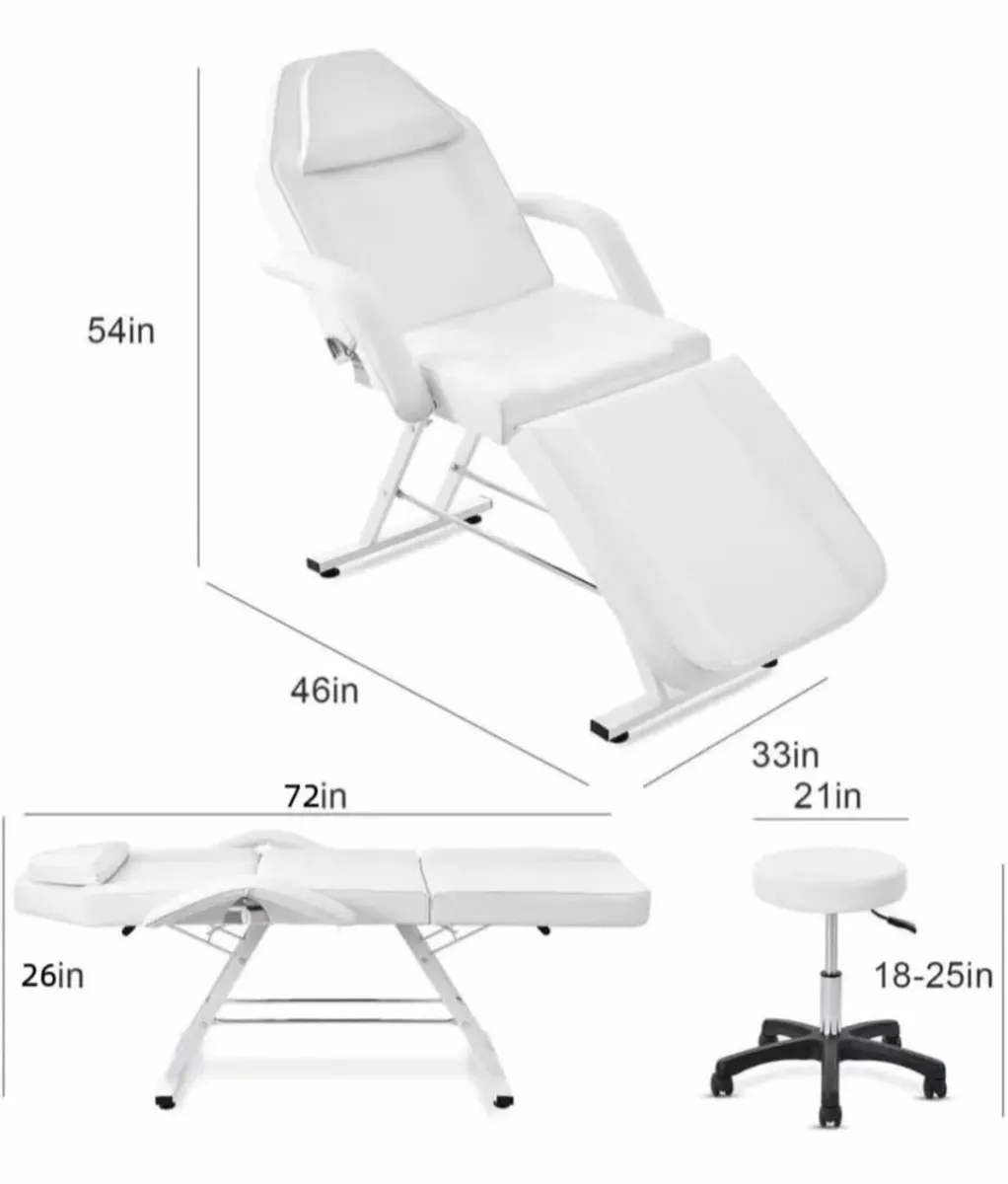 Beauty bed massage Table with stool brand new - Image 3