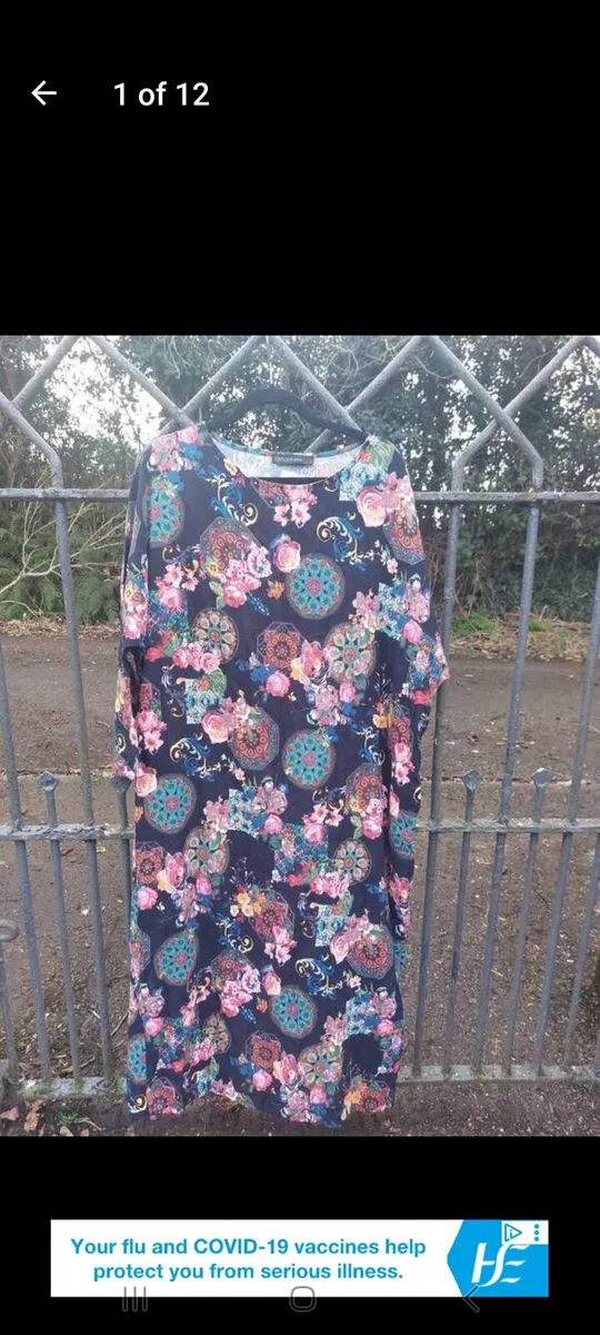 Vintage floral 100% cotton loungewear dress - Image 1