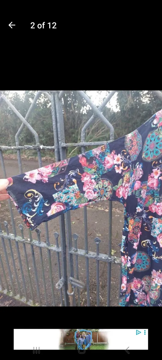 Vintage floral 100% cotton loungewear dress - Image 2