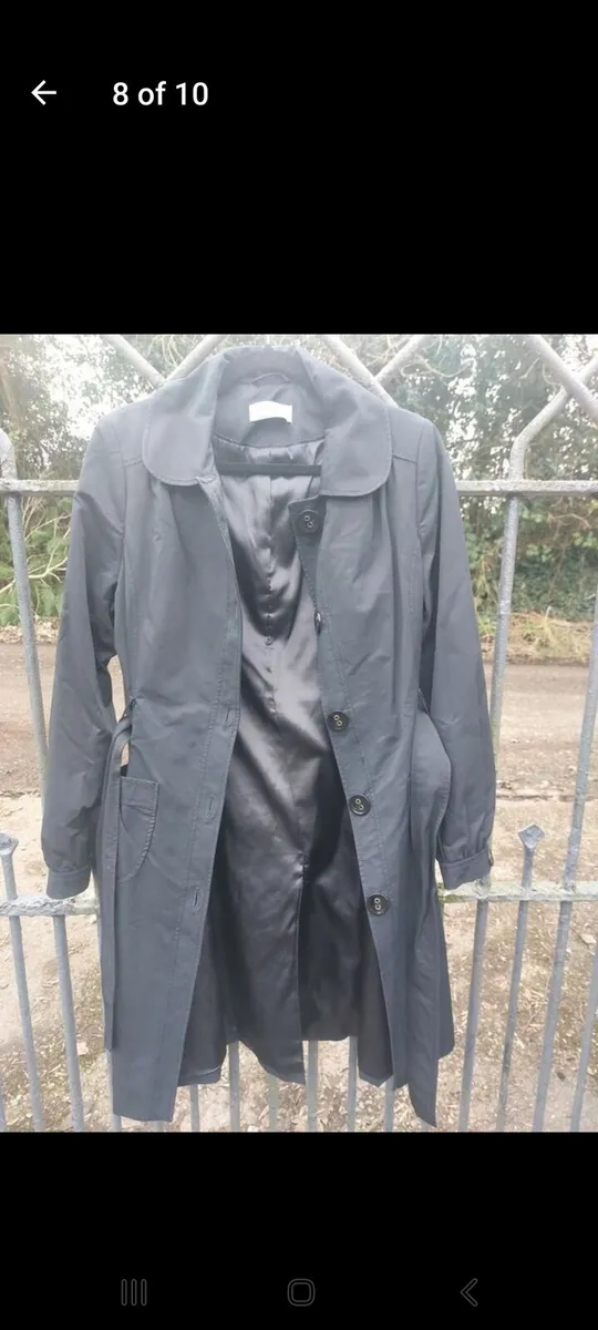 Wallis black ladies trench coat (free postage) - Image 2